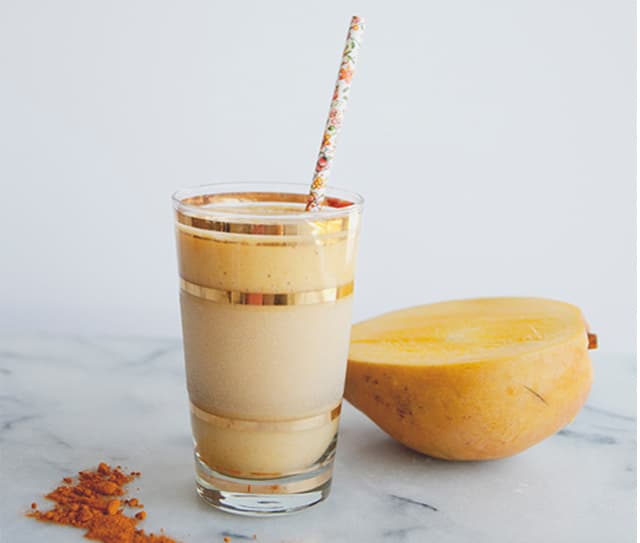 Good morning smoothie made with Almond Breeze Unsweetened Original Almondmilk Coconutmilk