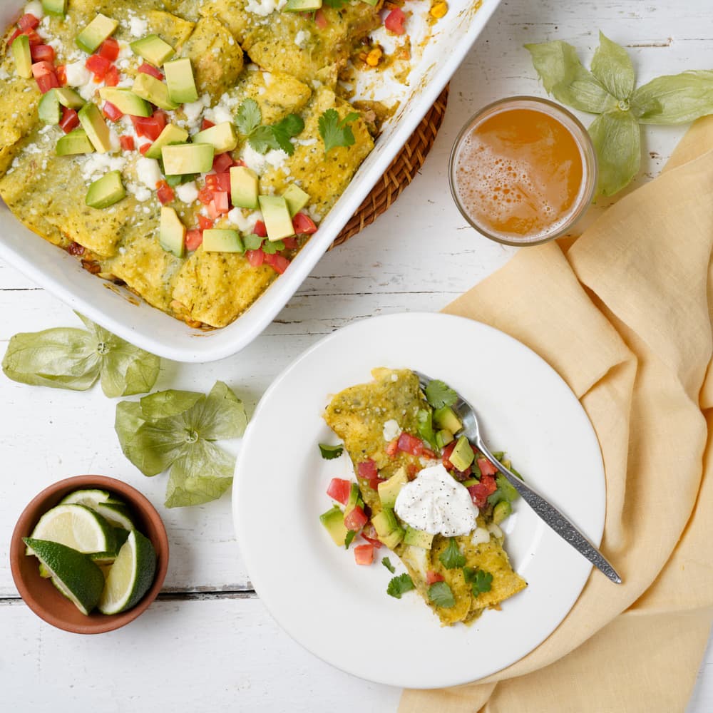 Salsa Verde Enchiladas