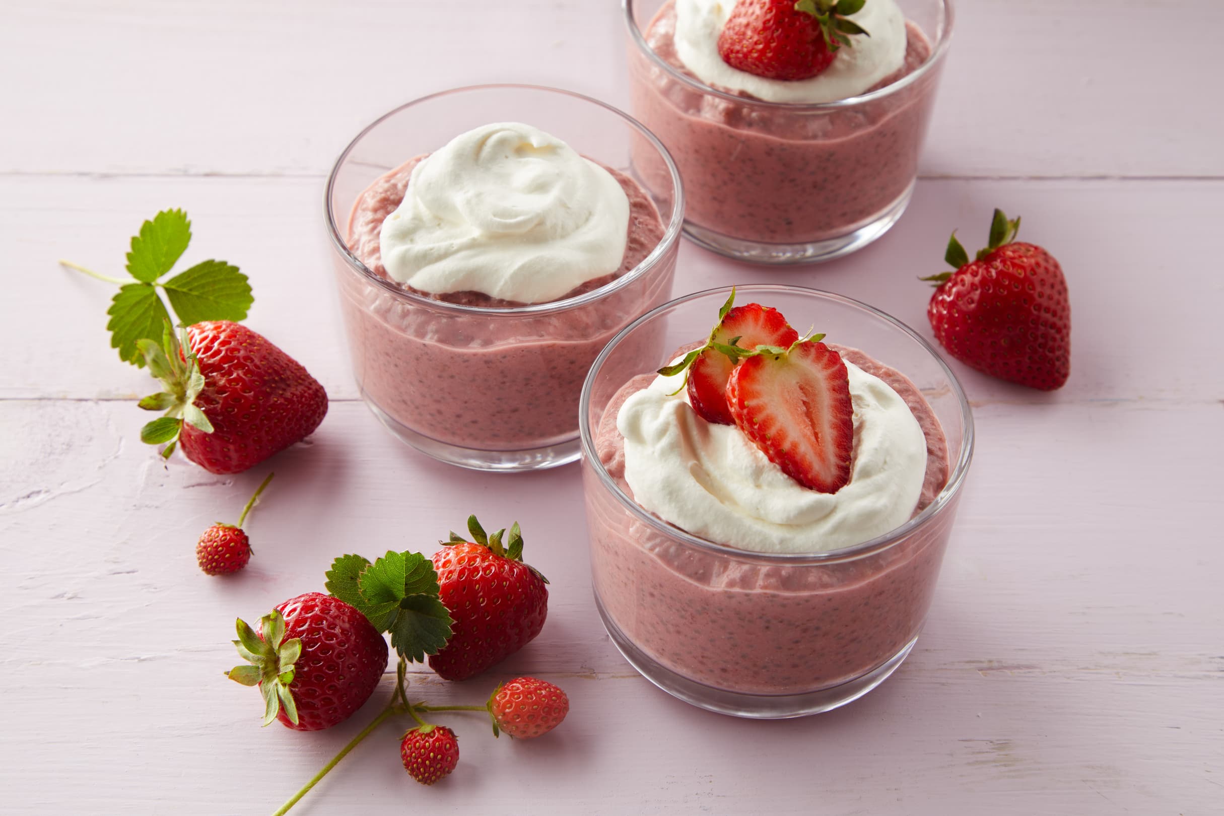 Strawberry Cream Pie Chia Pudding