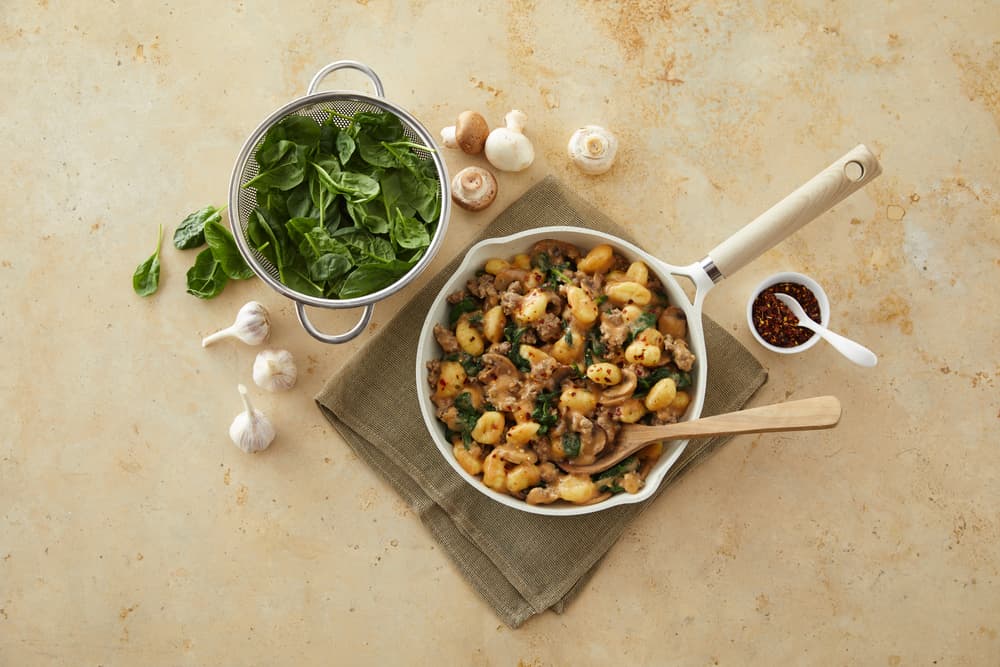 Creamy Sausage and Gnocchi Skillet